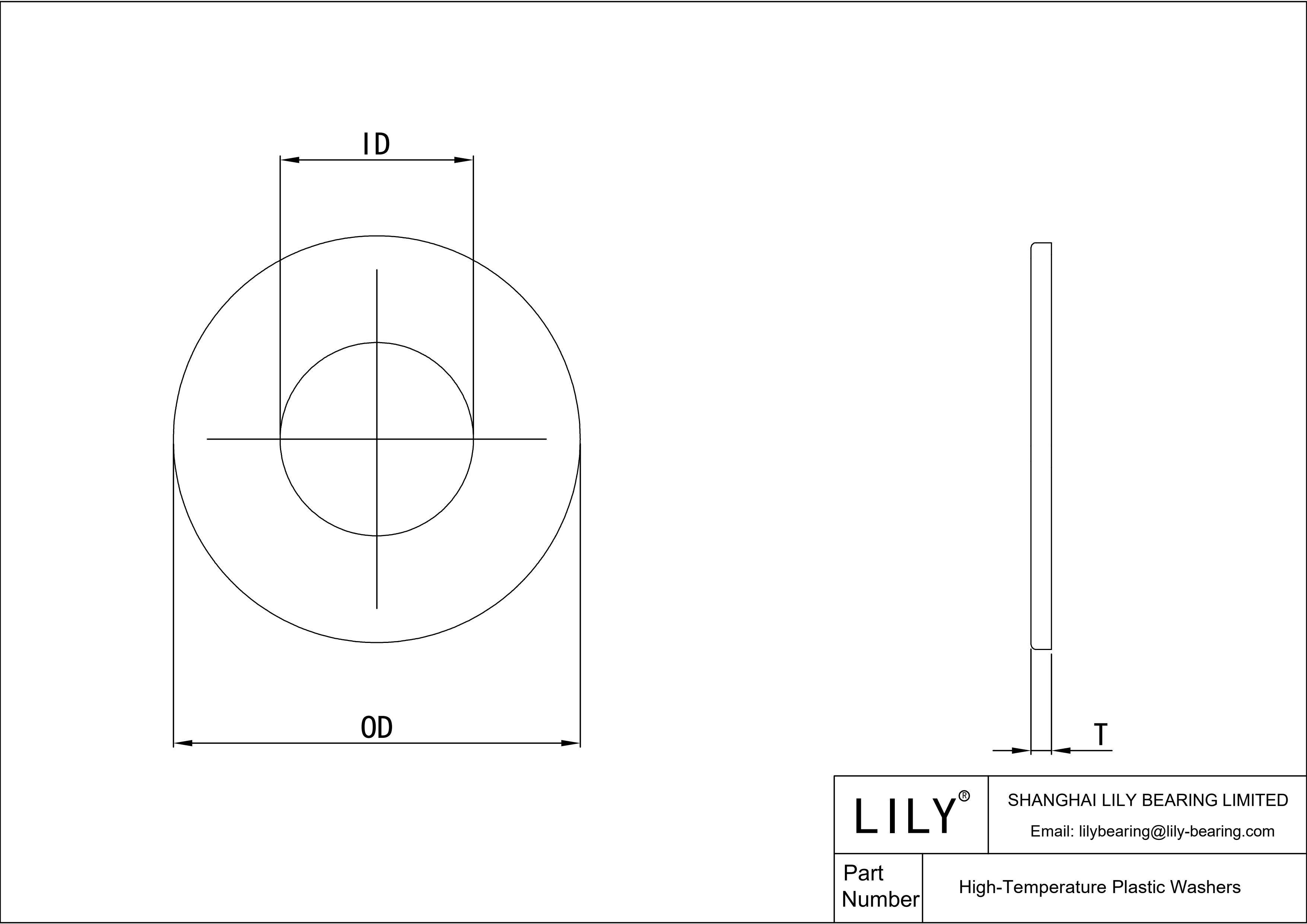 93785a150 high temperature plastic washers lily bearing